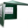 Універсальний Садовий Павільйон Plonos 3x3 м Зелений із 2 Стінками для Подій