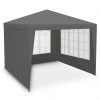 Функціональний Садовий Павільйон Plonos 3x3 м Сірий із 4 Стінками для Комфортного Відпочинку