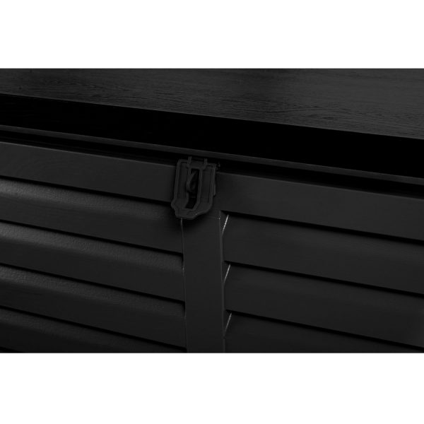 Садова скриня 143.5 x 57 x 53.5 см 390 л чорна - Практичне зберігання на вулиці - Зображення 7