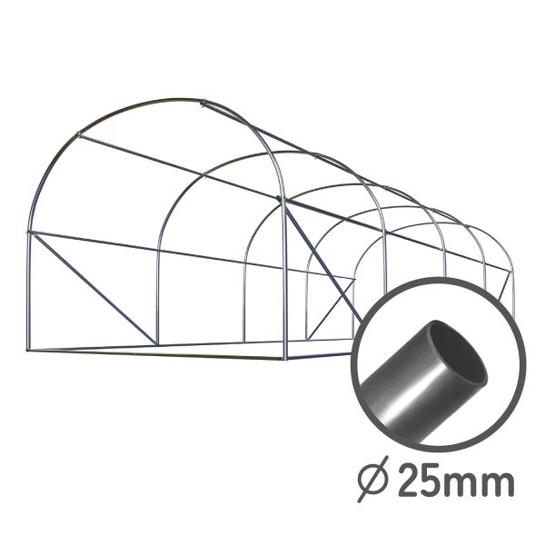 Тунель садовий 2 x 4,5 м (9 м²) Plonos - Просторий і зручний - Зображення 3