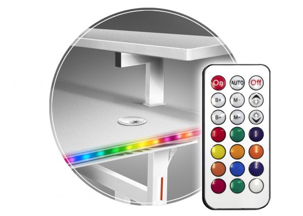 Геймерський Стіл CRF4011RGB Білий з Яскравою RGB-Підсвіткою - Зображення 7