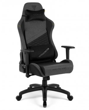 Тканинне Крісло SENSE7 Spellcaster Senshi Edition XL Сіре Просторий Комфорт для Геймерів