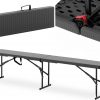 Лавка Розкладна Садова Royal Catering 183×28×43 см з Міцною Металевою Рамою