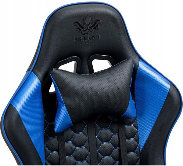Геймерське Ігрове крісло KRAKEN Feyton black and blue - Зображення 2