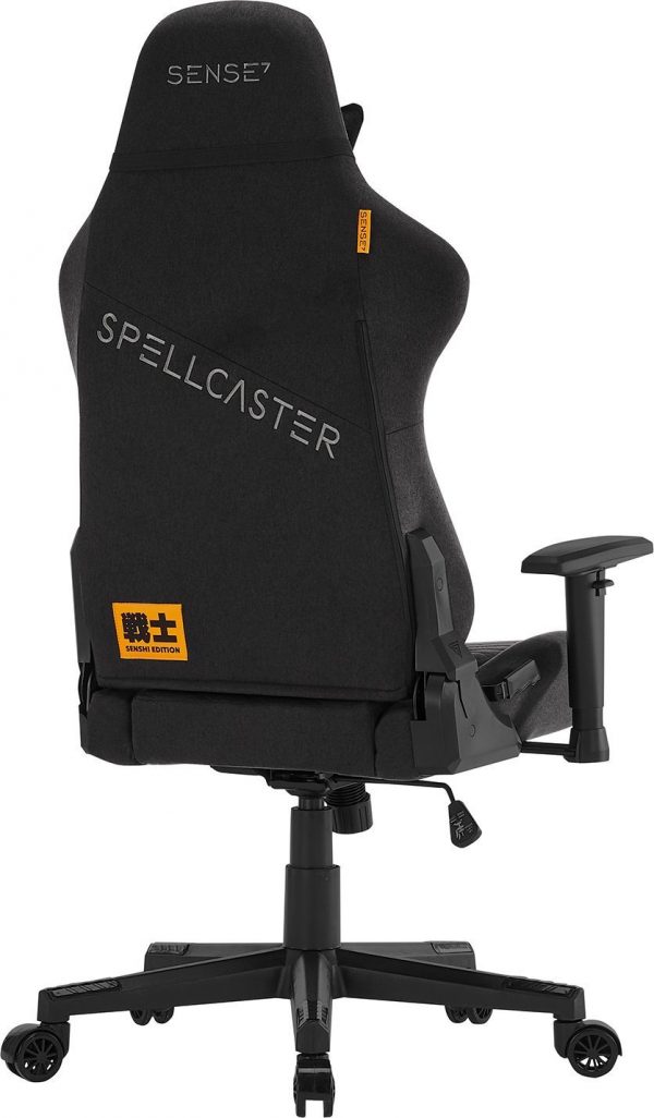 Тканинне Геймерське Крісло SENSE7 Spellcaster Senshi Edition Чорне Вишуканий Комфорт для Геймерів - Зображення 3