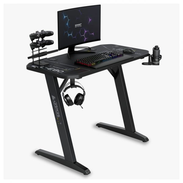 Ігровий стіл SENSE7 Nomad Cybernetic Black 120x60 см