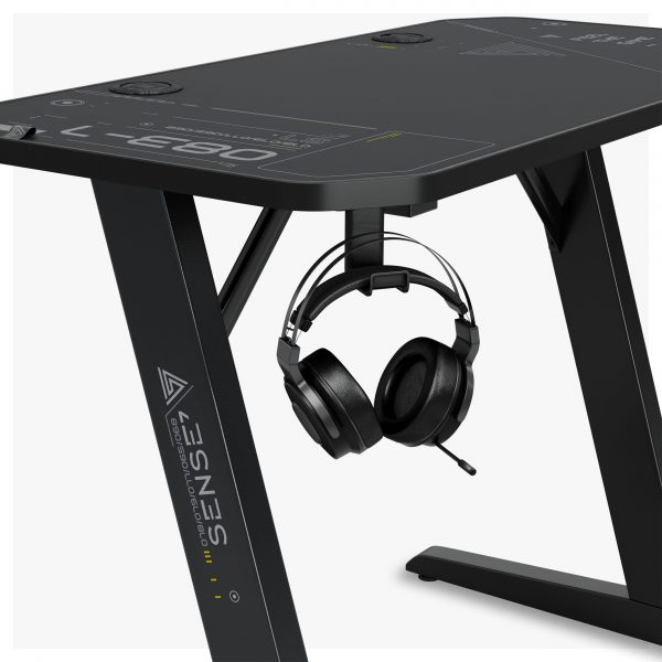 Ігровий стіл SENSE7 Nomad Cybernetic Black 120x60 см - Зображення 7