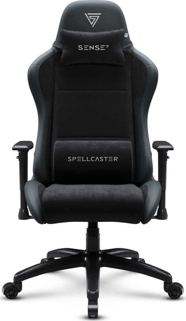 Геймерське Крісло SENSE7 Spellcaster FUKU XL PU Чорне Надійність і Ергономіка - Зображення 3
