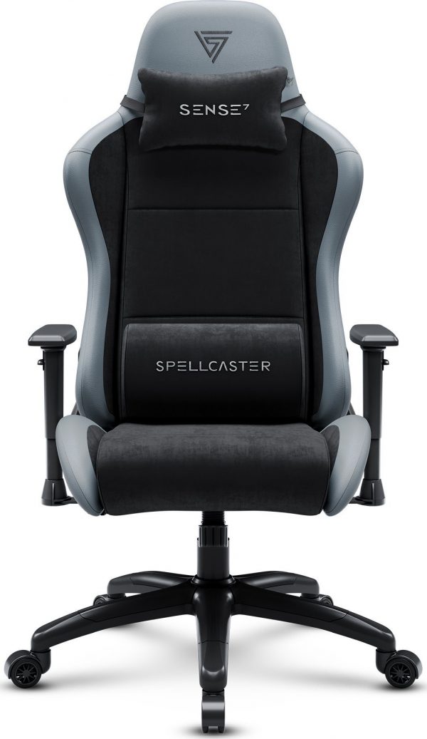 Геймерське Крісло SENSE7 Spellcaster FUKU XL PU Чорно-Сіре Ергономіка та Стиль - Зображення 3
