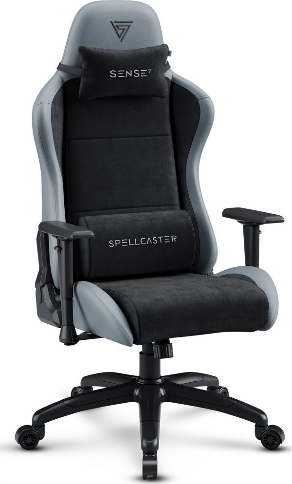 Геймерське Крісло SENSE7 Spellcaster FUKU XL PU Чорно-Сіре Ергономіка та Стиль