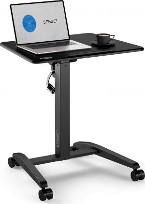 Мобільний Ігровий Стіл SENSE7 Desk Black 70×52 см — Компактність і Стиль у Одному Рішенні