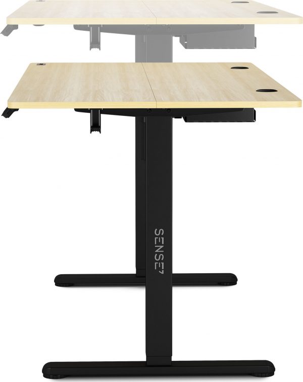 SENSE7 Nojo Pine 140×70 см з Чорними Ніжками — Контрастний Дизайн для Ігрової Зони - Зображення 3