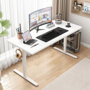 Електричний підйомний стіл MuvuHome Білий 160 см MODERN 72-118 см