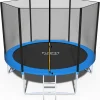 Дитячий садовий батут із захисною сіткою та сходинками FunFit 312 см