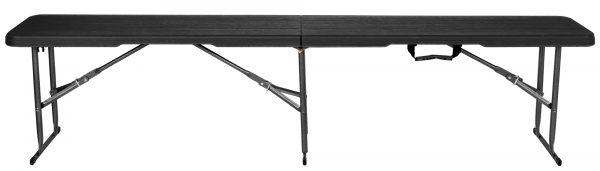 Лавка розкладна садова WOODLAND 183x28x43 см чорна - Зображення 2