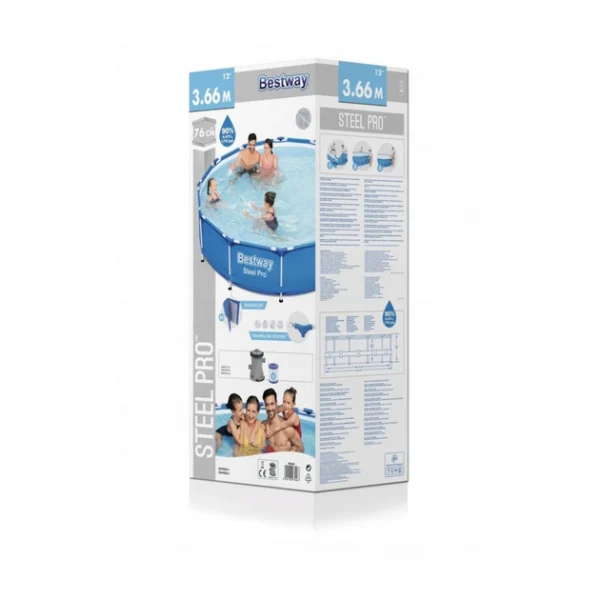 Каркасний Басейн 366x76 см Bestway 56681 - Зображення 6