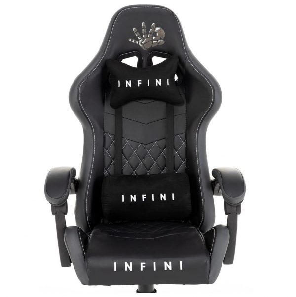 Геймерське Ігрове крісло Infini Five чорно-сірий - Зображення 2