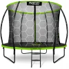 Батут з внутрішньою сіткою + драбинка Neo-Sport Premium 252 см NS-08C221