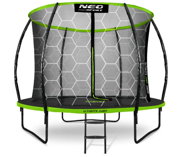 Батут Neo-Sport Premium 252 см NS-08C221 з Внутрішньою Сіткою та Драбинкою — Розваги для Дітей і Дорослих