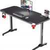 Білий Ігровий Стіл ULTRADESK FRAG 140×60 см + Підкладка — Мінімалістичне Рішення з Ергономікою