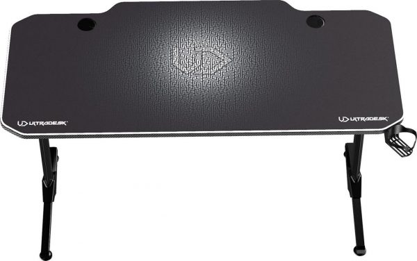 Ігровий комп'ютерний стіл ULTRADESK FRAG Білий 140X60 см + підкладка - Зображення 6