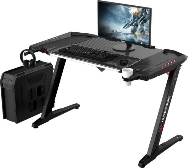 Письмовий Стіл Ultradesk ROCKET 128 см Чорний Сучасний Дизайн для Офісу - Зображення 2