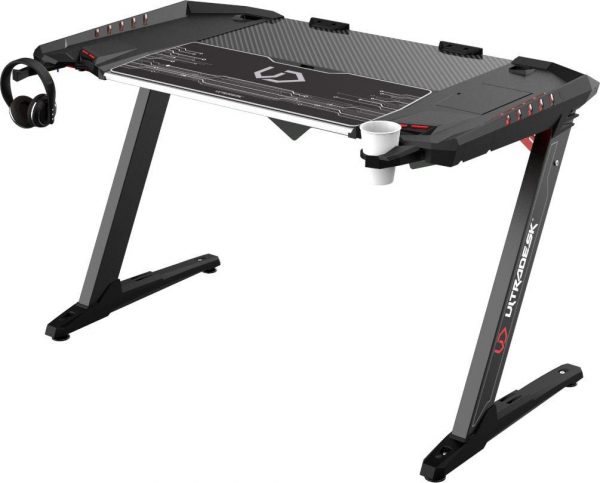Письмовий Стіл Ultradesk ROCKET 128 см Чорний Сучасний Дизайн для Офісу
