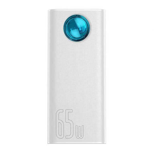 Повербанк Baseus Amblight BS-30KP365 / 30000 mAh / 65W / Цифровий Дисплей — Швидка Зарядка та Потужність у Білому Корпусі - Зображення 3