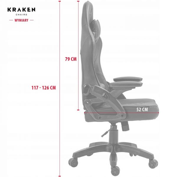 Геймерське Ігрове крісло KRAKEN Feyton black-green - Зображення 10