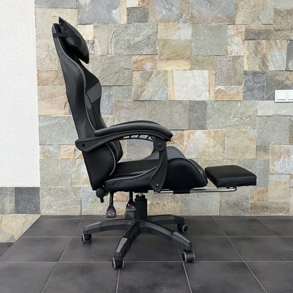 Геймерське Ігрове крісло TS-046A для Gamer Swivel чорно-сіре - Зображення 5