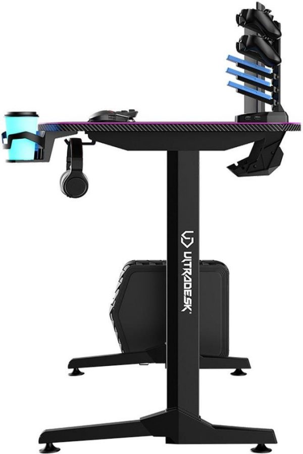 Ігровий комп'ютерний стіл ULTRADESK FRAG Pink 140X66 см - Зображення 5
