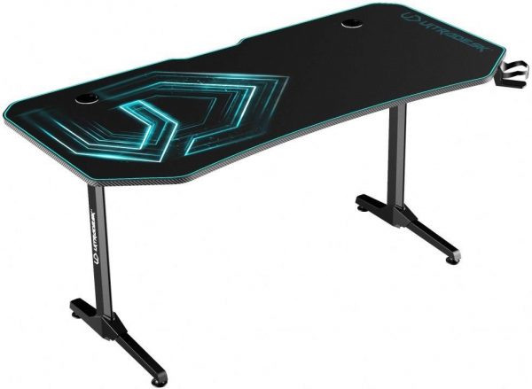 Ігровий комп'ютерний стіл ULTRADESK FRAG Xxl Blue 160x75 см - Зображення 4