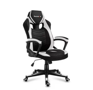 Біле Геймерське Крісло Huzaro Force 2.5 White Mesh Tilt з Вентильованою Сіткою та Нахилом