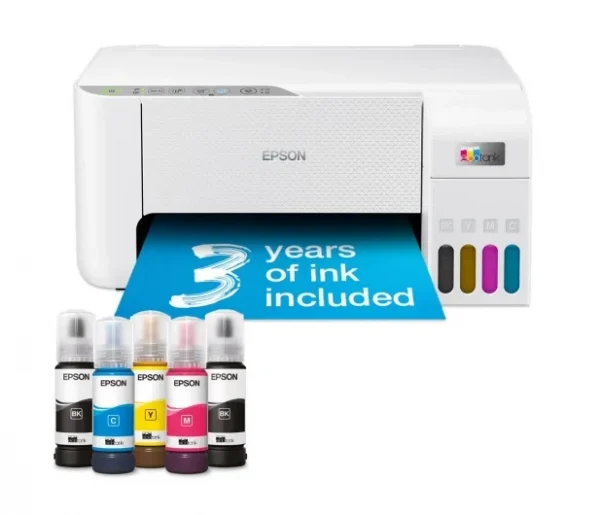 Багатофункціональний Принтер для друку вдома та офісі пристрій Epson EcoTank L3276 WiFi (C11CJ67436) білий - Зображення 2