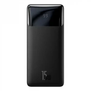 Повербанк Baseus PPBD050201 Bipow 30000 mAh / 15W / 2×USB / USB-C / Black — Високої Ємності Зарядний Пристрій