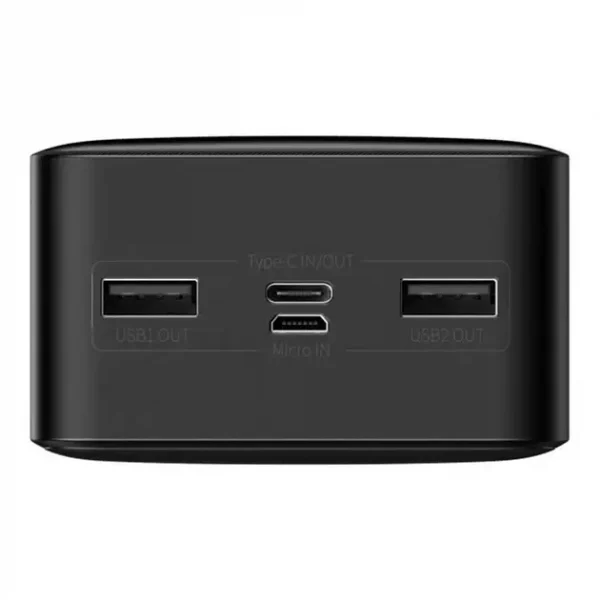 Повербанк Baseus PPBD050201 Bipow 30000mAh 2xUSB USB-C 15W Black - Високої Ємності Зарядний Пристрій - Зображення 2