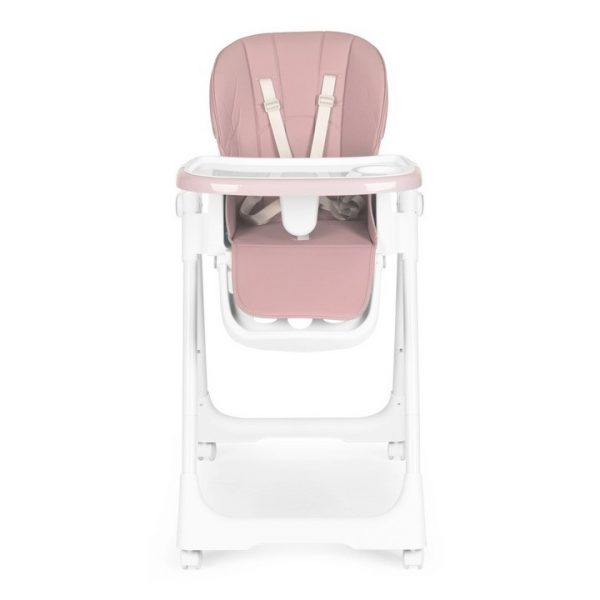 Стільчик для годування ECOTOYS HA-013 , рожевий -регулюється по висоті, екошкіра, подвійні лямки