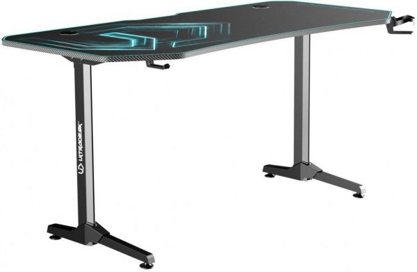 Ігровий комп'ютерний стіл ULTRADESK FRAG Xxl Blue 160x75 см - Зображення 5