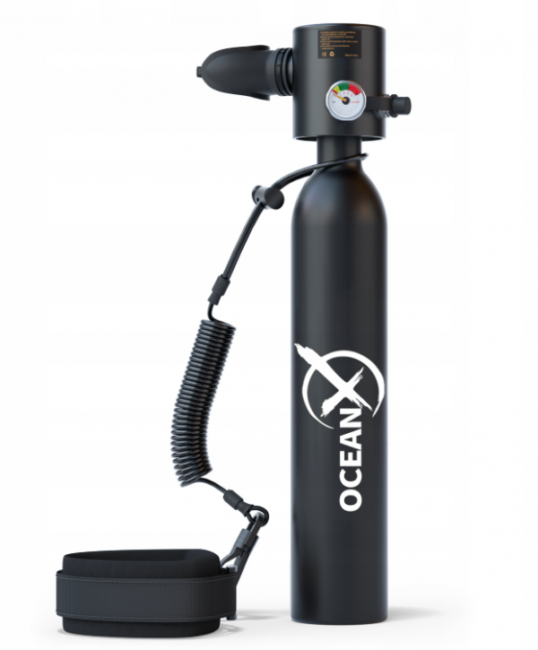 Компактний і ефективний OceanX Mini Diving Tank Set 0.5л з насосом і сумкою - Зображення 2