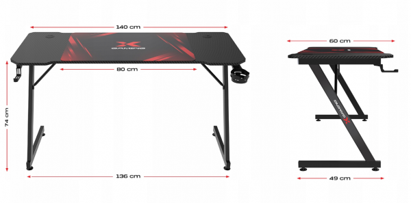 Xgaming Xpro1 Ігровий Стіл + Килимок XXL — Повний Набір для Максимального Комфорту - Зображення 5