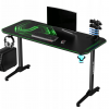 Ігровий Стіл ULTRADESK FRAG + PAD Green-Space 140×60 см — Зелений Дизайн для Свіжої Гейм-зони