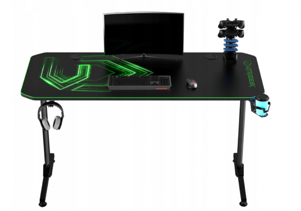 Ігровий стіл 140x60 см ULTRADESK FRAG + PAD Green-Space - Зображення 2
