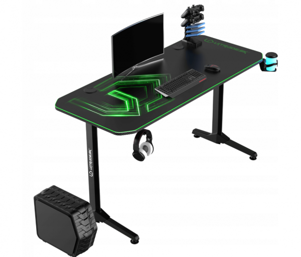 Ігровий стіл 140x60 см ULTRADESK FRAG + PAD Green-Space - Зображення 3