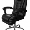 Офісне Крісло з підставкою для ніг для комфорту та продуктивності Malatec чорний