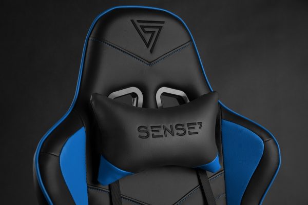 Геймерське Крісло SENSE7 Spellcaster Чорно-Синє Стильний Дизайн з Максимальною Підтримкою - Зображення 10