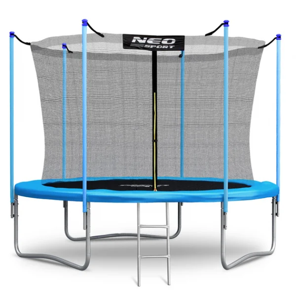 Батут Neo-Sport 8ft 252 см з Драбинкою і Захисною Сіткою NS-08W181 - Безпечні Розваги для Всього Сімейства