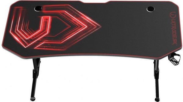 Ігровий комп'ютерний стіл ULTRADESK FRAG Xxl Red 160x75 см - Зображення 5