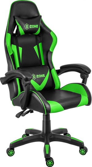Ігрове Крісло X-Zone ASL SL-17 Зелене з Ергономічною Формою для Комфортної Гейм-сесії