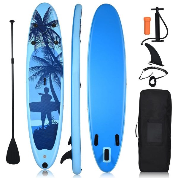 Дошка SUP Costway SP37089-S з веслом 297 см- компактний варіант для активного відпочинку на воді