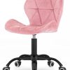 Стильне Крісло Lugano Рожеве Поворотне з М’яким Оксамитовим Покриттям